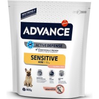 Advance Dog Mini Sensitive Salmon and Rice ЛОСОСЬ корм для собак мини и малых пород 0.8 кг (921514)